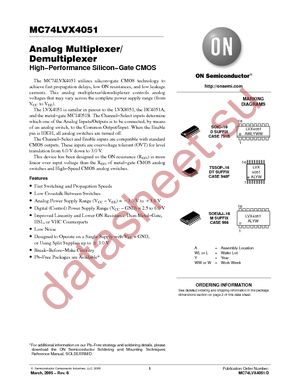 MC74LVX4051DR2G datasheet  